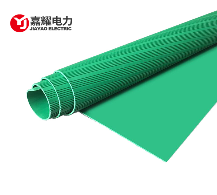 綠色條紋絕緣膠墊|配電室